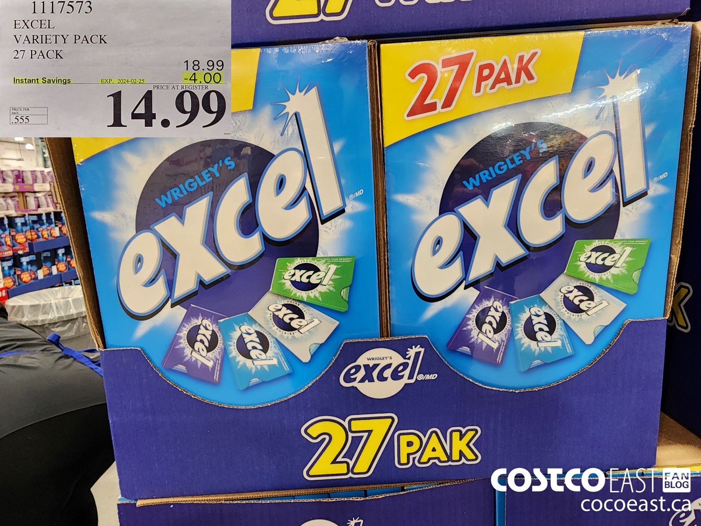 1117573 EXCEL VARIETY PACK 27 PACK ($4.00 INSTANT SAVINGS EXPIRES ON 2024-02-25) $14.99