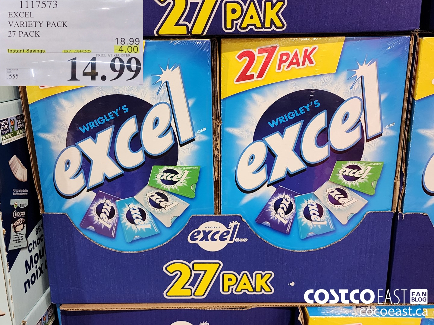 1117573 EXCEL VARIETY PACK 27 PACK ($4.00 INSTANT SAVINGS EXPIRES ON 2024-02-25) $14.99