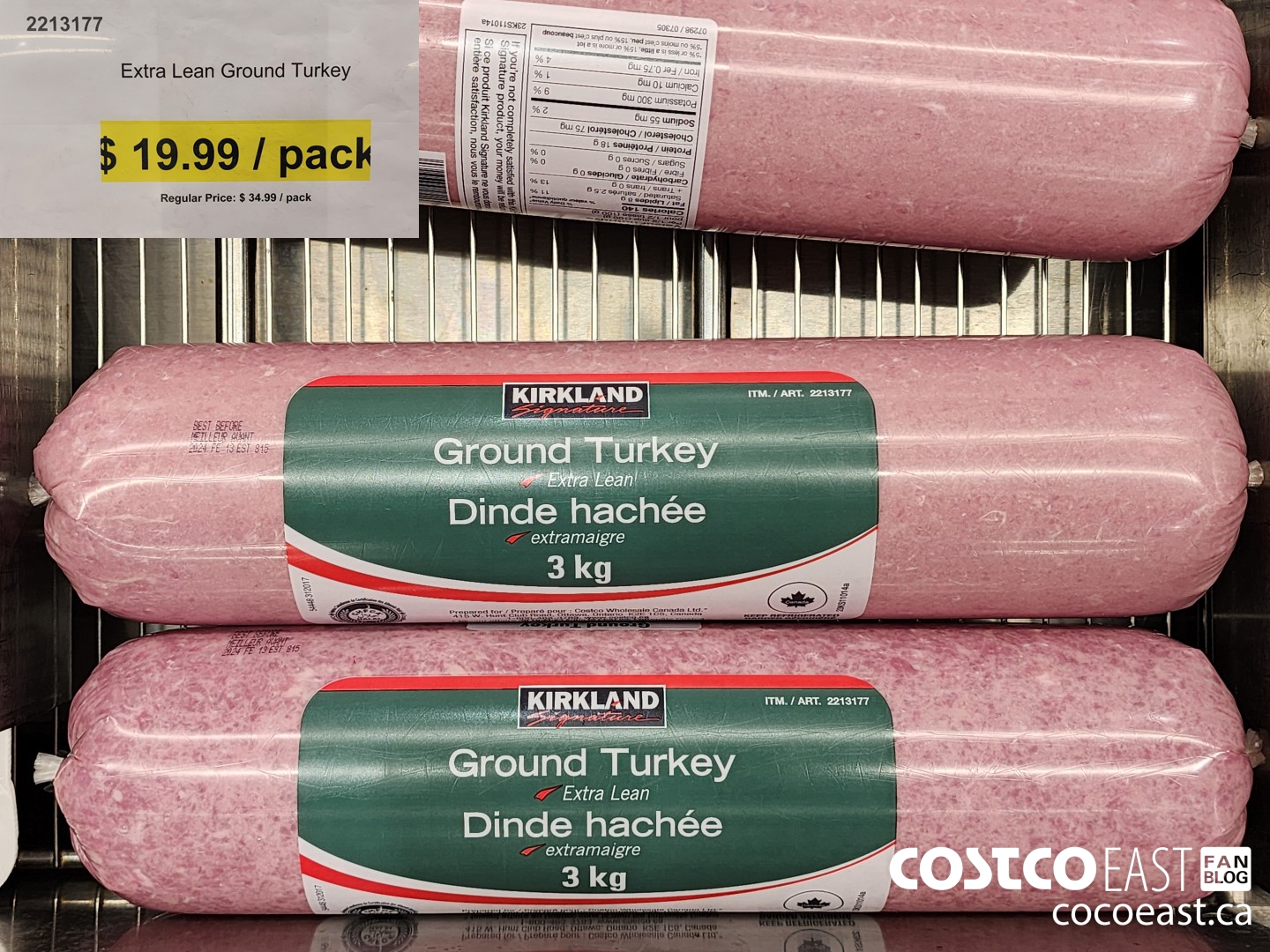 2213177 Extra Lean Ground Turkey ($15.00 INSTANT SAVINGS)