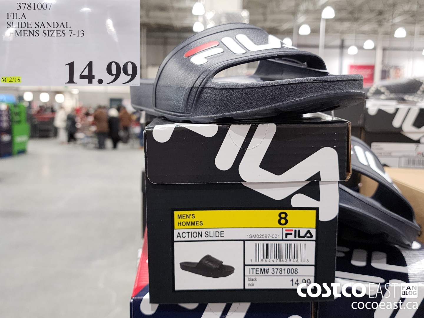 3781007 FILA SLIDE SANDAL +MENS SIZES 7-13 $14.99