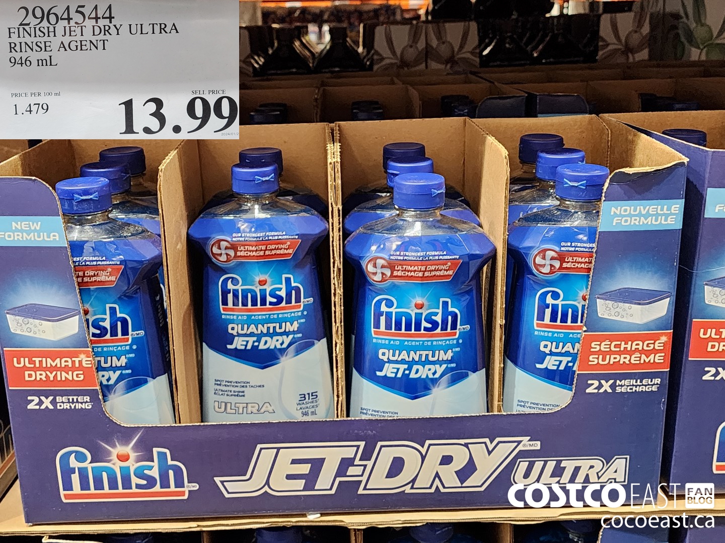 2964544 FINISH JET DRY ULTRA RINSE AGENT 946 ml $13.99