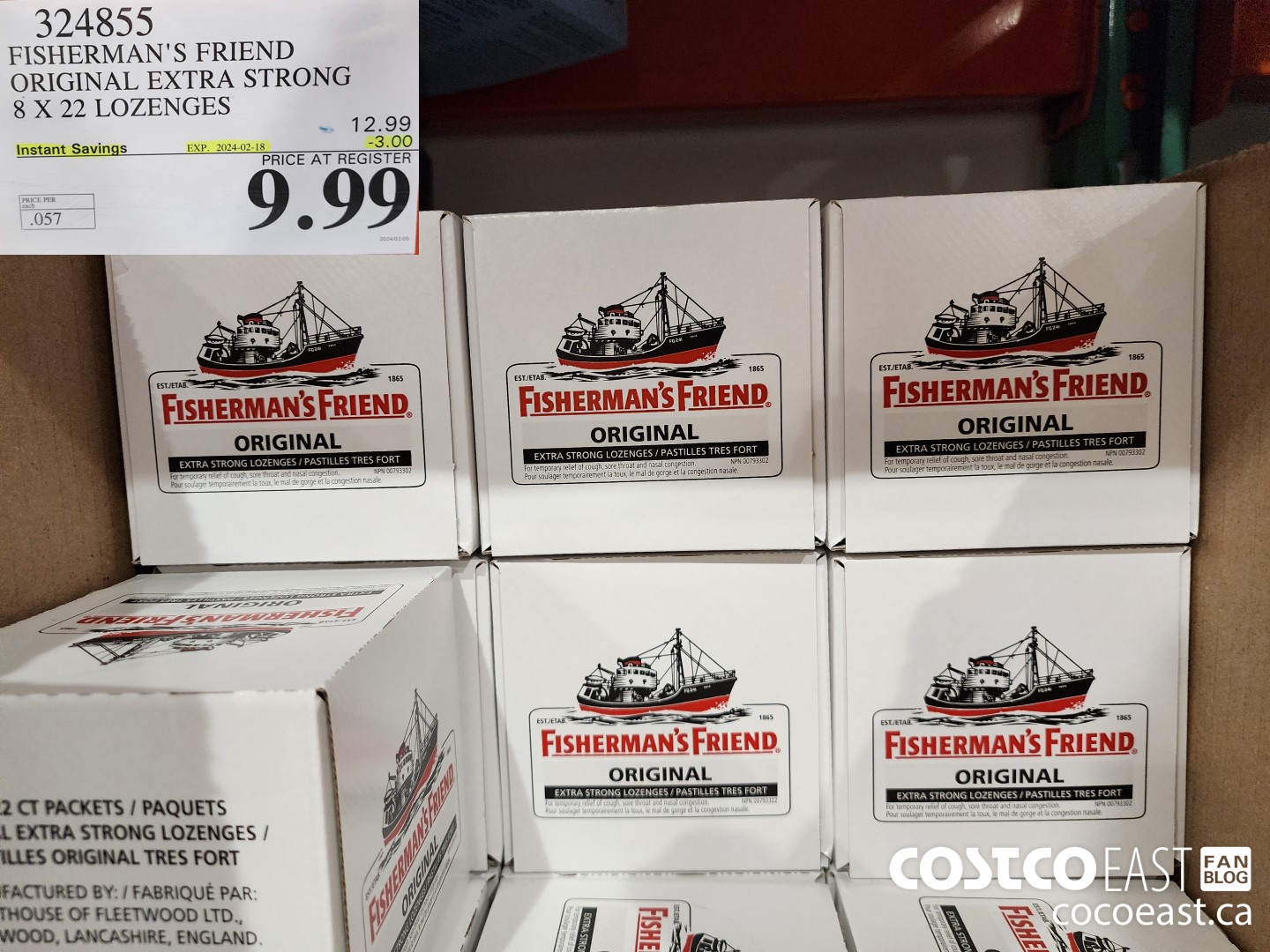 324855 FISHERMAN'S FRIEND ORIGINAL EXTRA STRONG 8 X 22 LOZENGES ($3.00 INSTANT SAVINGS EXPIRES ON 2024-02-18) $9.99