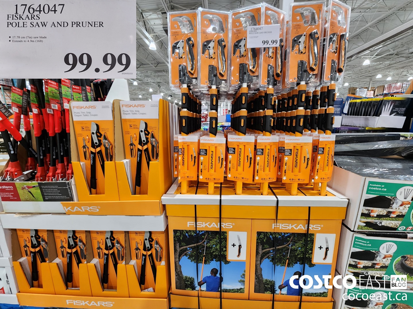 1764047 FISKARS POLE SAW AND PRUNER $99.99