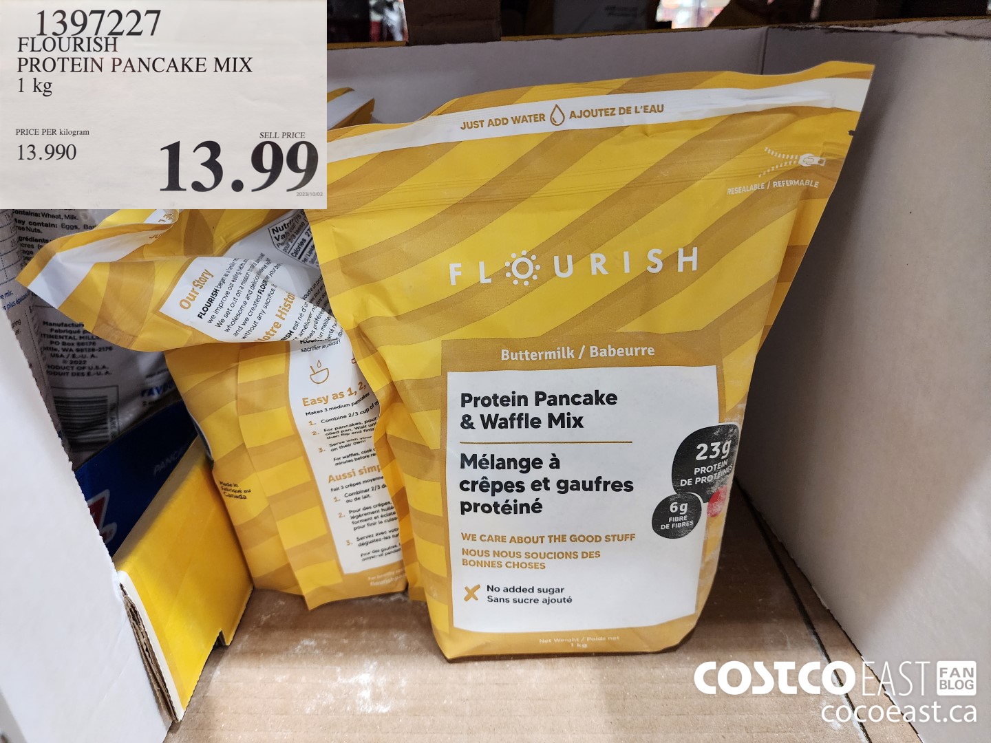 1397227 FLOURISH PROTEIN PANCAKE MIX 1KG $13.99
