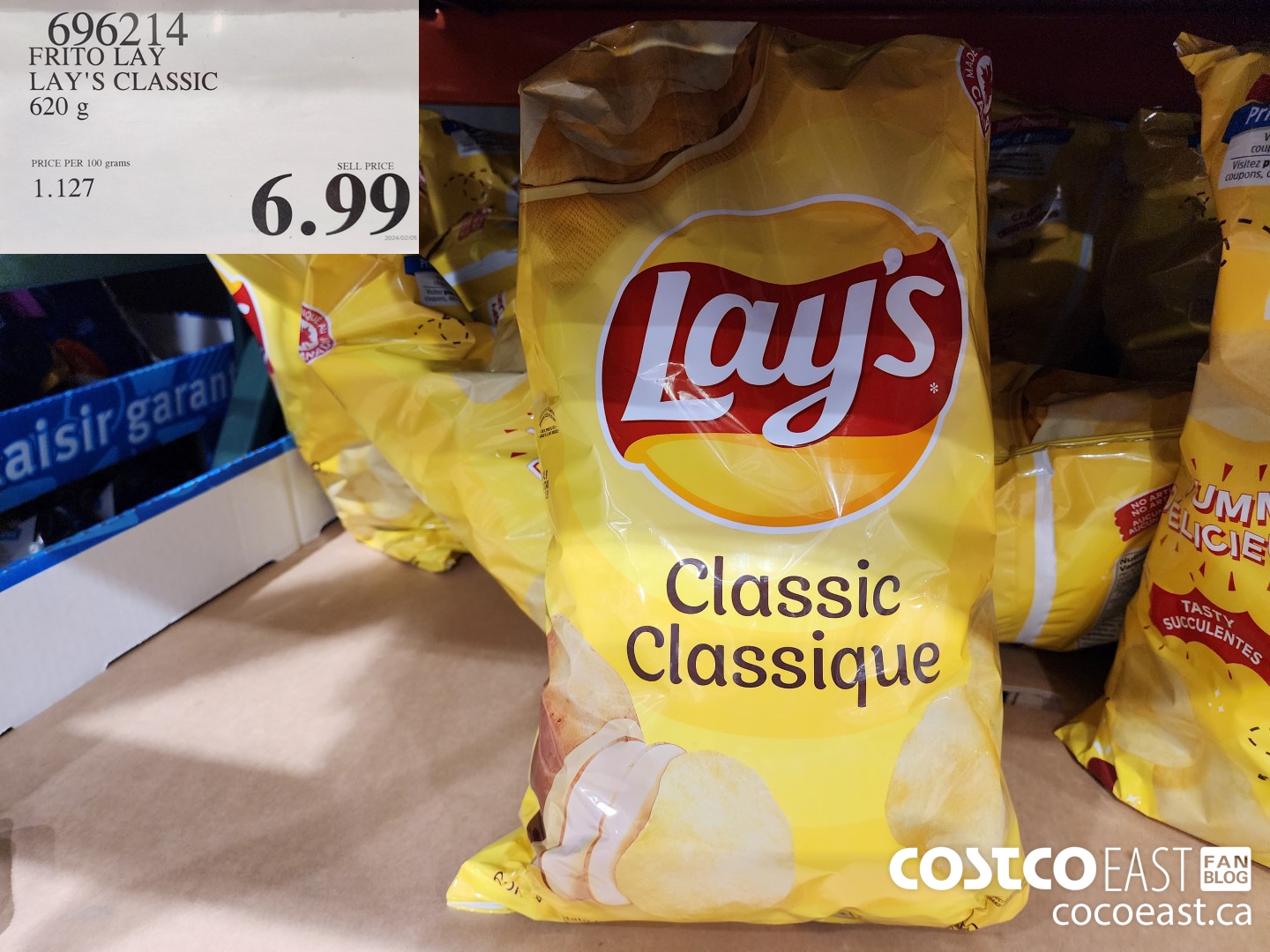 696214 FRITO LAY LAYS CLASSIC 620 G $6.99
