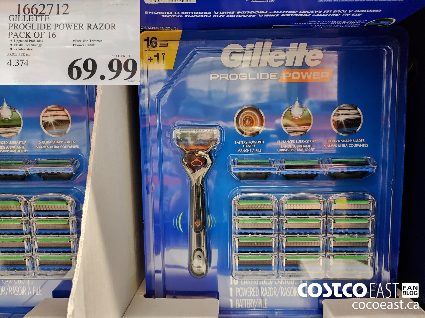 1662712 FUSION PROGLIDE POWER WITH HANDLE PACK OF 16 $69.99