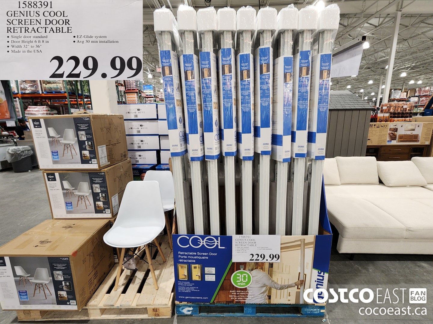 1588391 GENIUS COOL SCREEN DOOR RETRACTABLE $229.99