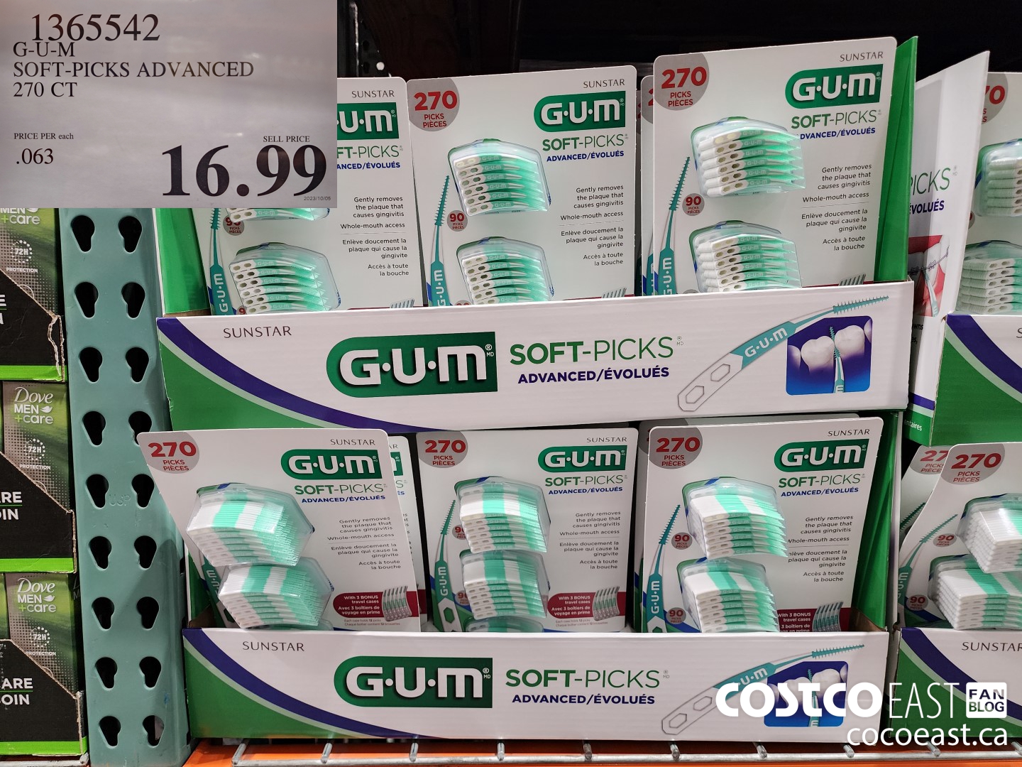 1365542 G-U-M SOFT-PICKS ADVANCED 270 CT $16.99