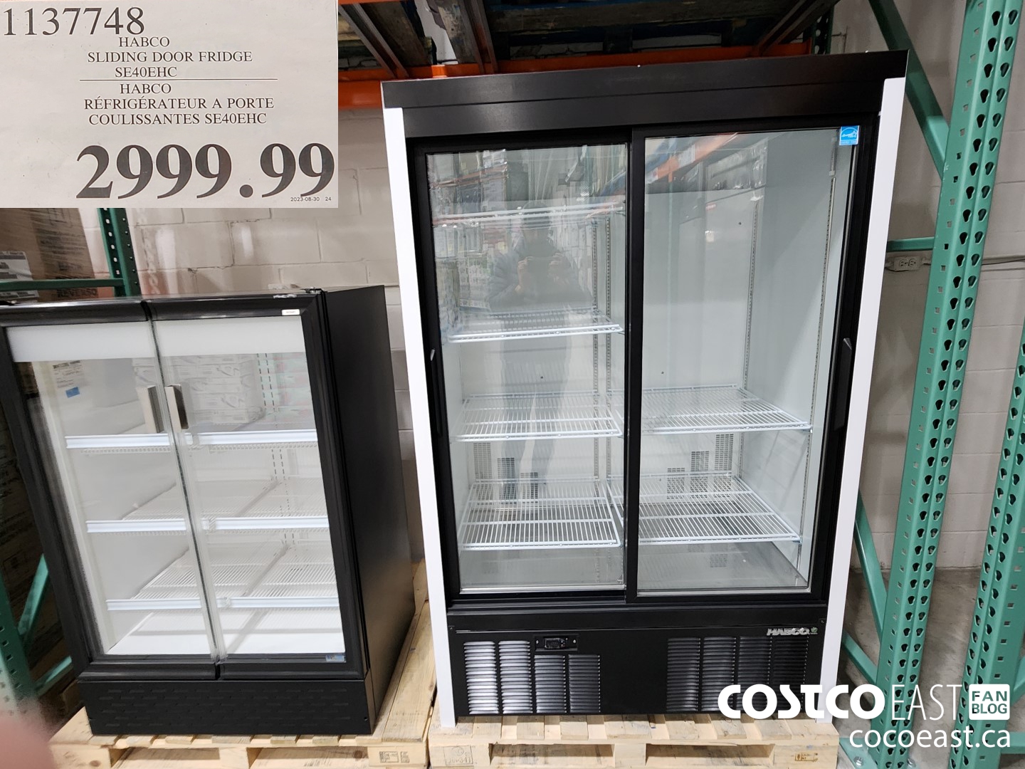 1137748 HABCO SLIDING DOOR FRIDGE SE40EHC $2999.99
