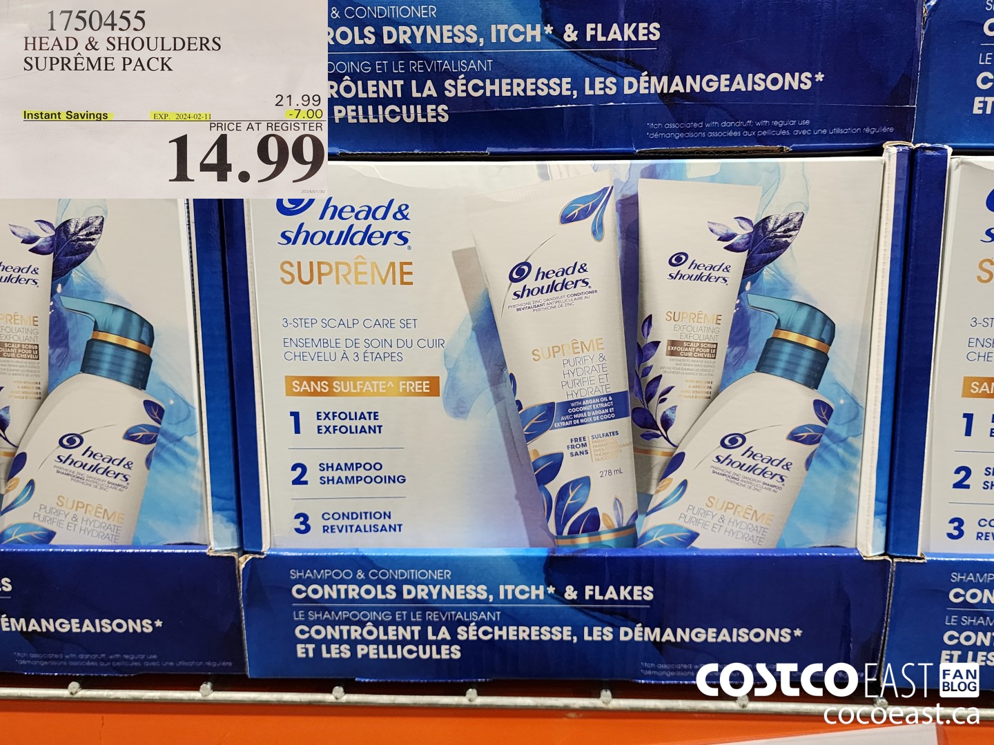 1750455 HEAD & SHOULDERS SUPREME PACK ($7.00 INSTANT SAVINGS EXPIRES ON 2024-02-11) $14.99