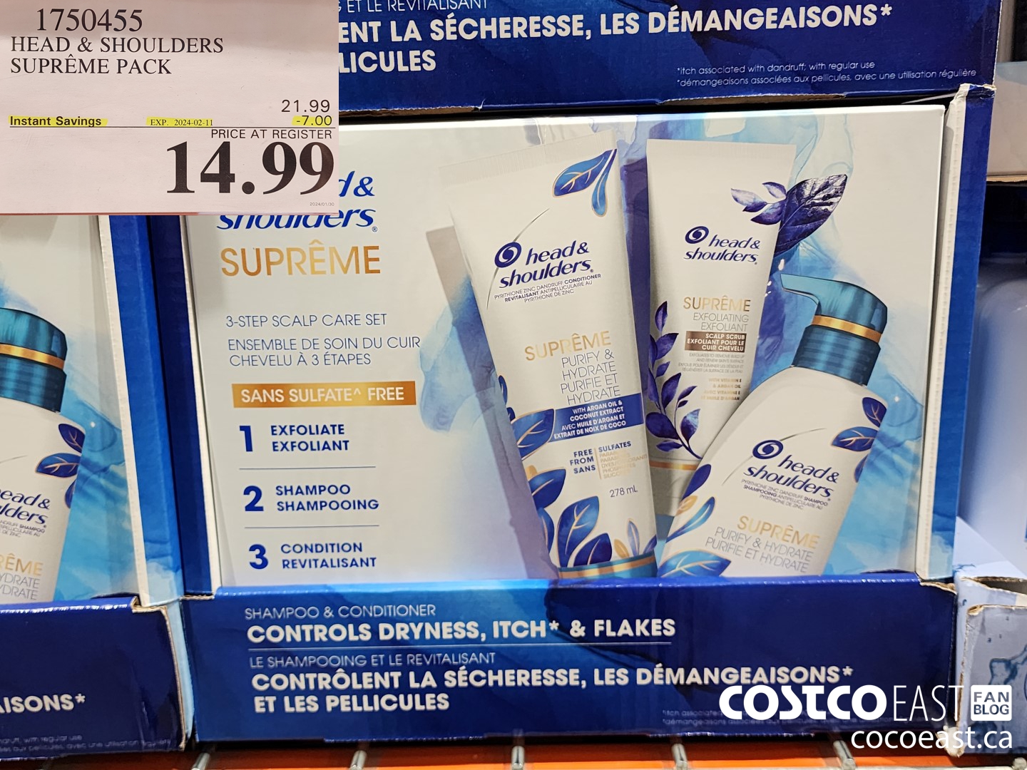 1750455 HEAD & SHOULDERS SUPREME PACK ($7.00 INSTANT SAVINGS EXPIRES ON 2024-02-11) $14.99