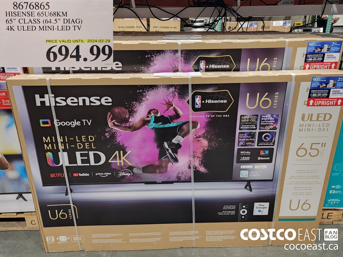 8676865 HISENSE 65U68KM 65