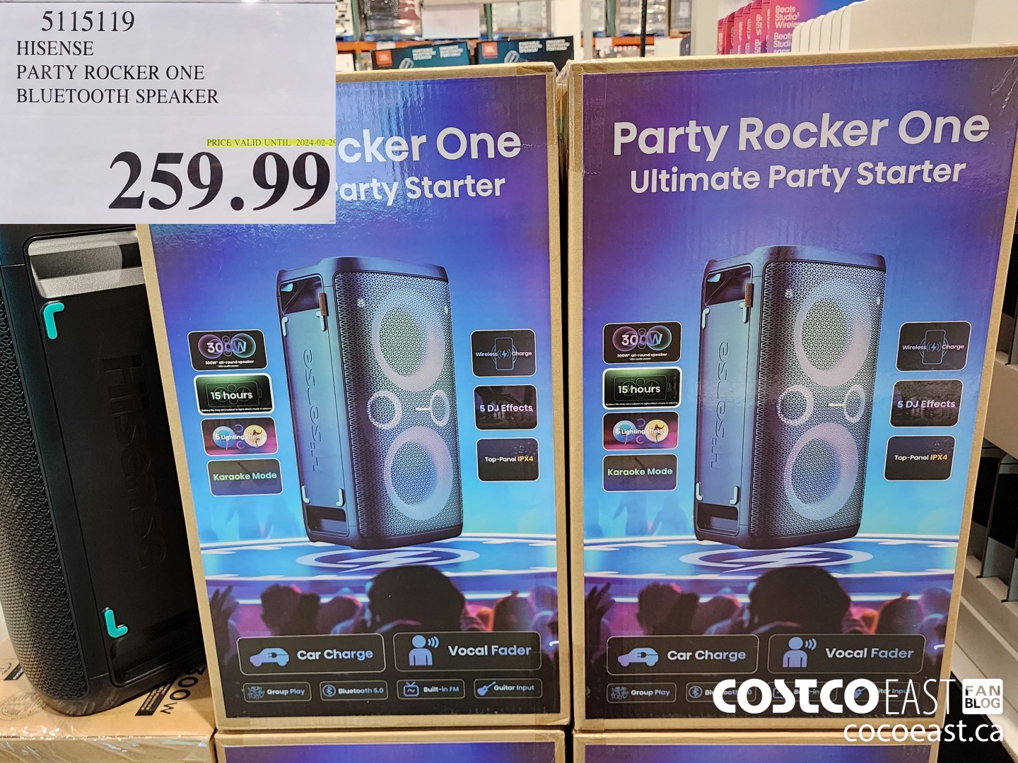 5115119 HISENSE PARTY ROCKER ONE BLUETOOTH SPEAKER $259.99