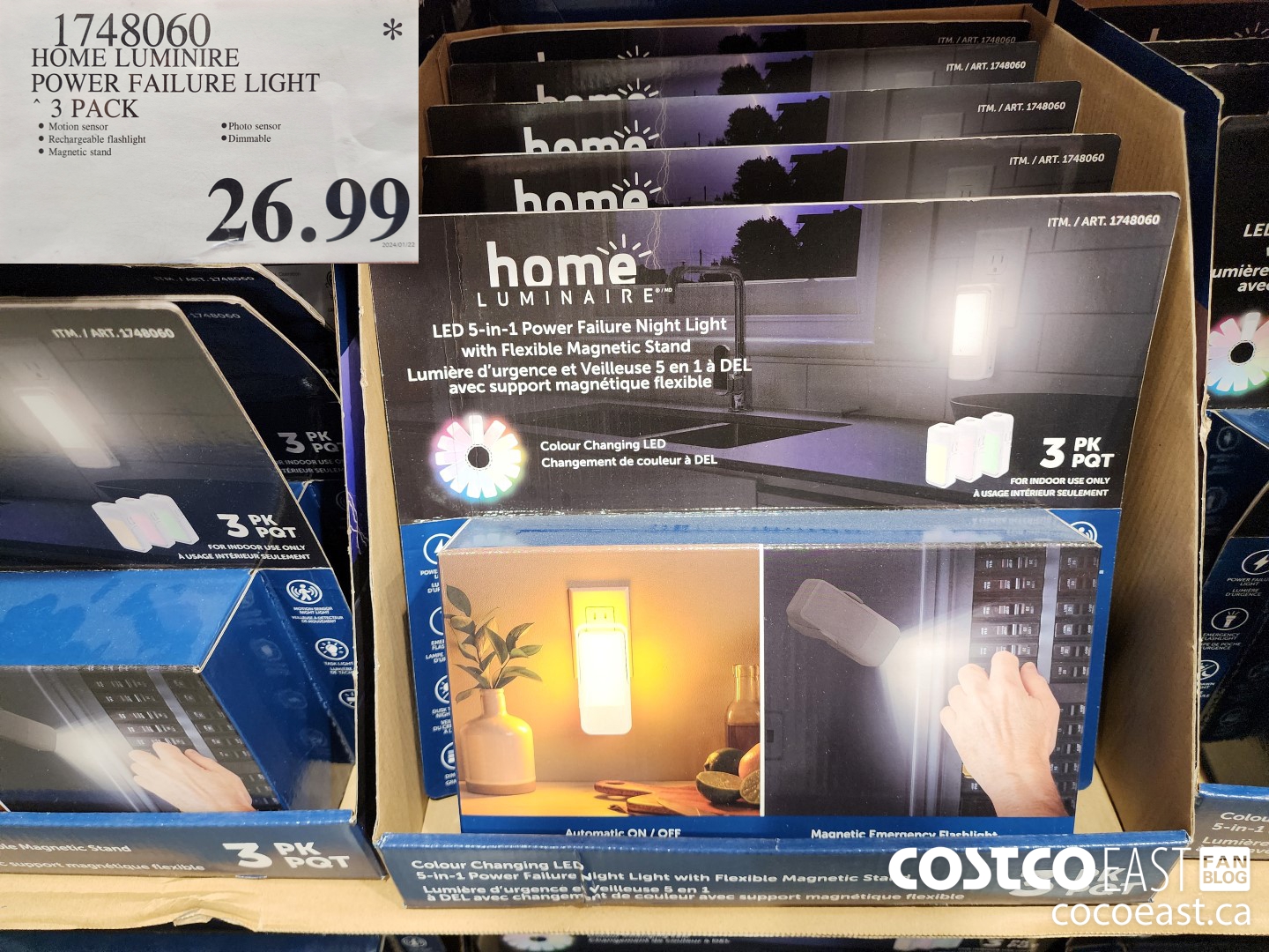 1748060 HOME LUMINIRE POWER FAILURE LIGHT 3 PACK $26.99