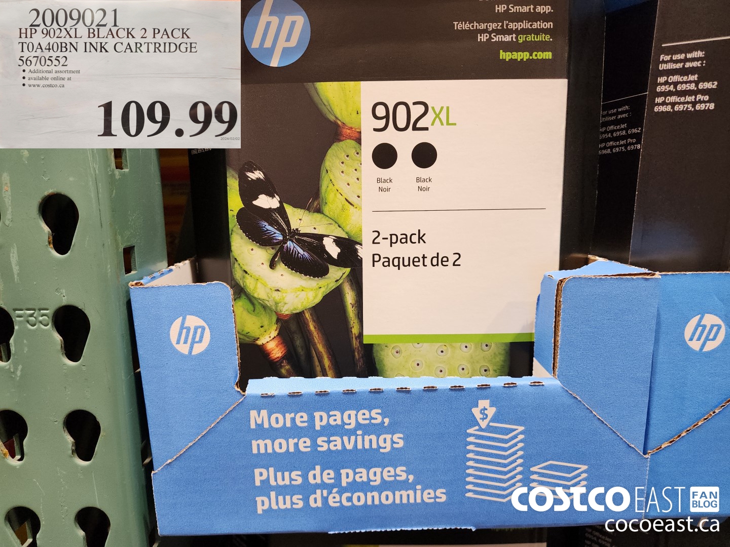 2009021 HP 902XL BLACK 2 PAGE T0A40BN INK CARTRIDGES 5670552 $109.99