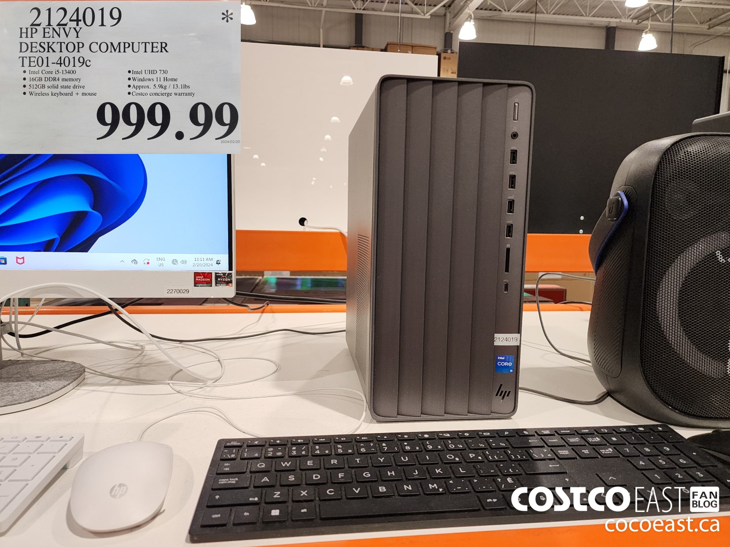 2124019 HP ENVY DESKTOP COMPUTER TE01-4019c $999.99