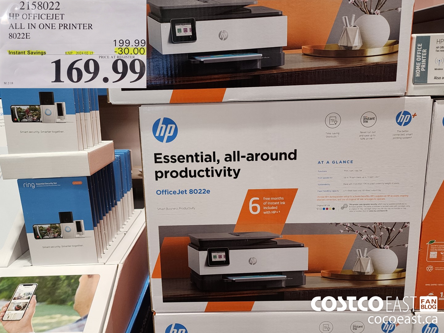 Costco Sales Flyer Sales Feb 12th 18th 2024 Ontario Atlantic   HP OFFICEJET ALL IN ONE PRINTER 8022E  20240212 97230 