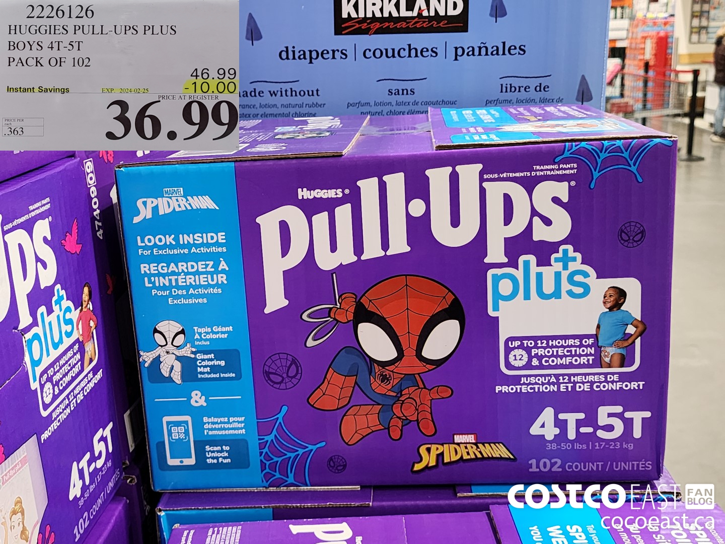 2226126 HUGGIES PULL-UPS PLUS BOYS 4T-5T PACK OF 102 ($10.00 INSTANT SAVINGS EXPIRES ON 2024-02-25) $36.99