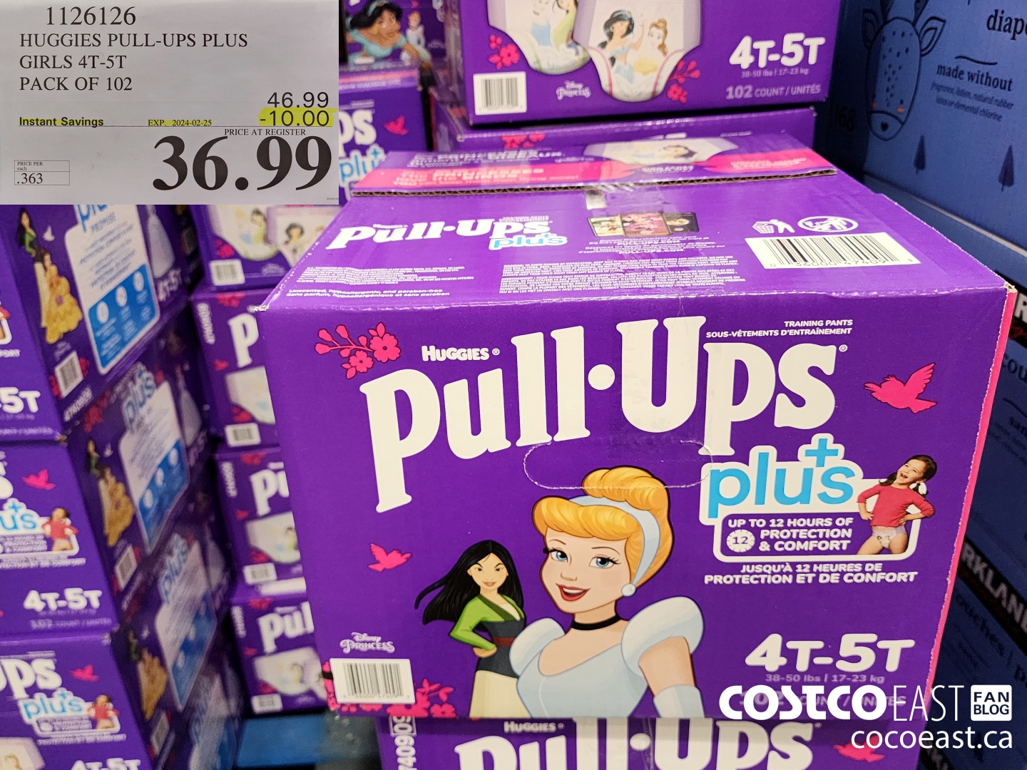 1126126 HUGGIES PULL-UPS PLUS BOYS OR GIRLS 4T - 5T PACK OF 102 ($10.00 INSTANT SAVINGS EXPIRES ON 2024-02-25) $36.99