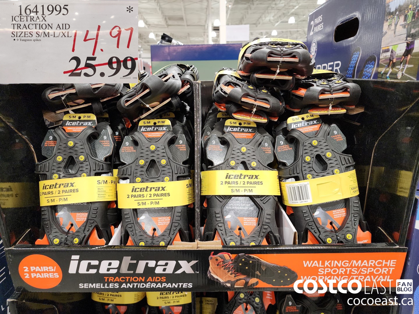 1641995 ICETRAX TRACTION AID SIZES S/M-L/XL $14.97