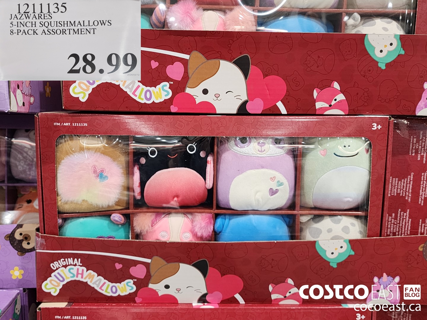 1211135 JAZWARES 5-INCH SQUISHMALLOWS 8-PACK ASSORTMENT $28.99