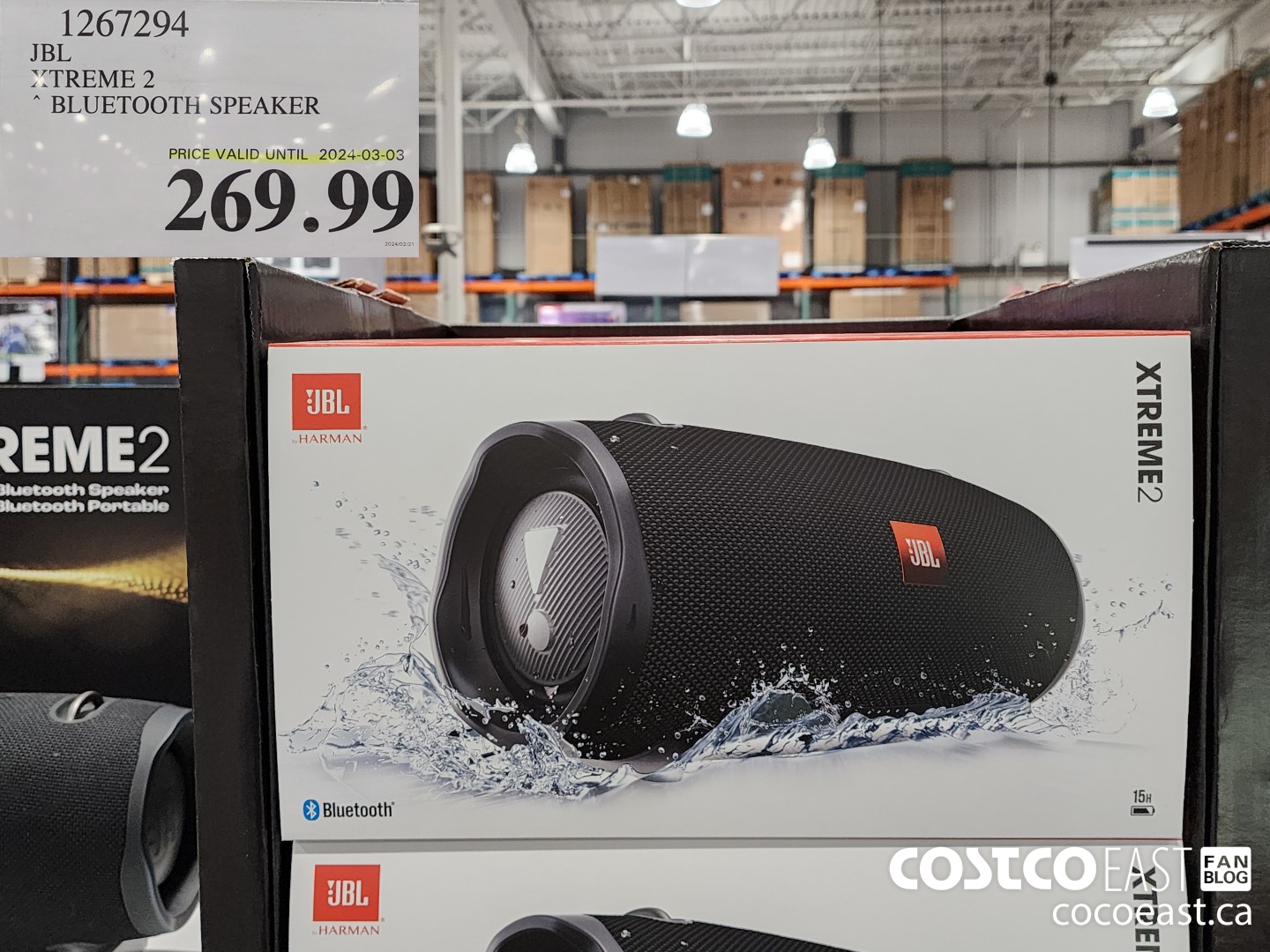 1267294 JBL XTREME 2 * BLUETOOTH SPEAKER $269.99