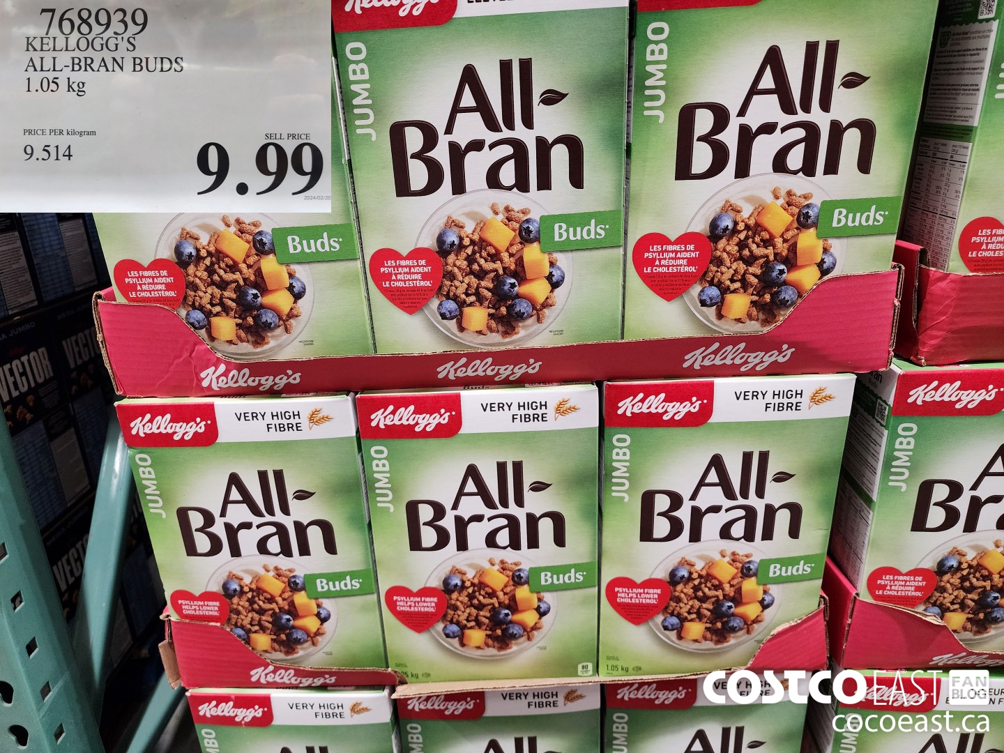 768939 KELLOGG'S ALL-BRAN BUDS 1.05 kg $9.99