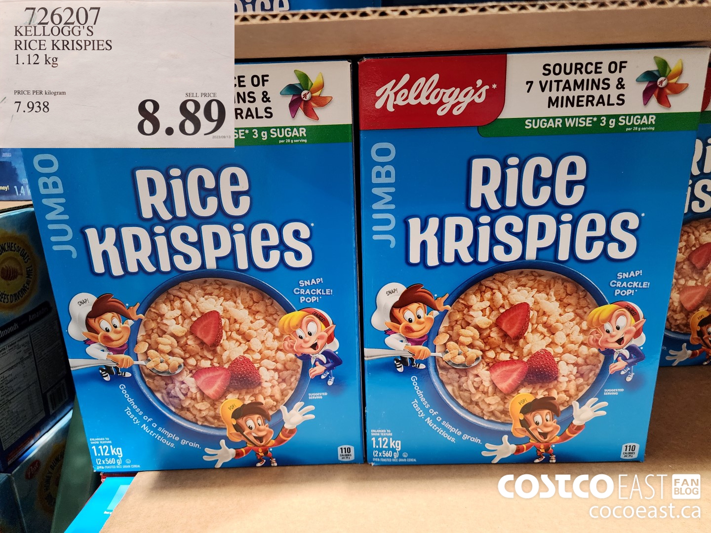 726207 KELLOGG'S RICE KRISPIES 1.12 kg $8.89