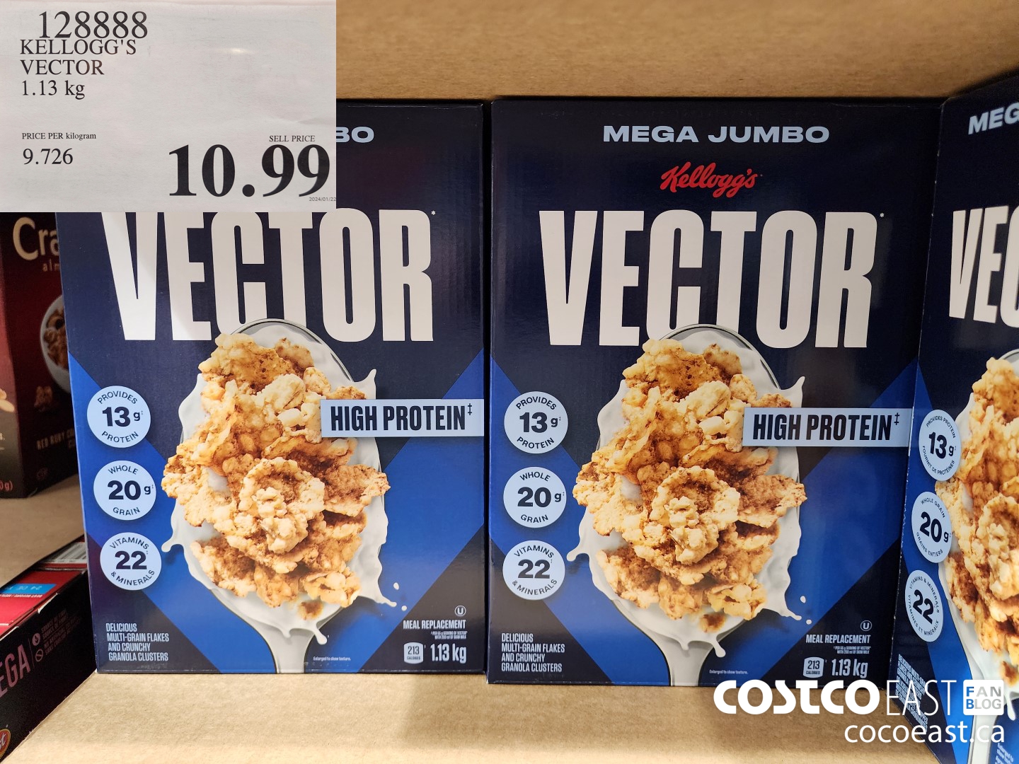 128888 KELLOGG'S VECTOR 1.13 KG $10.99