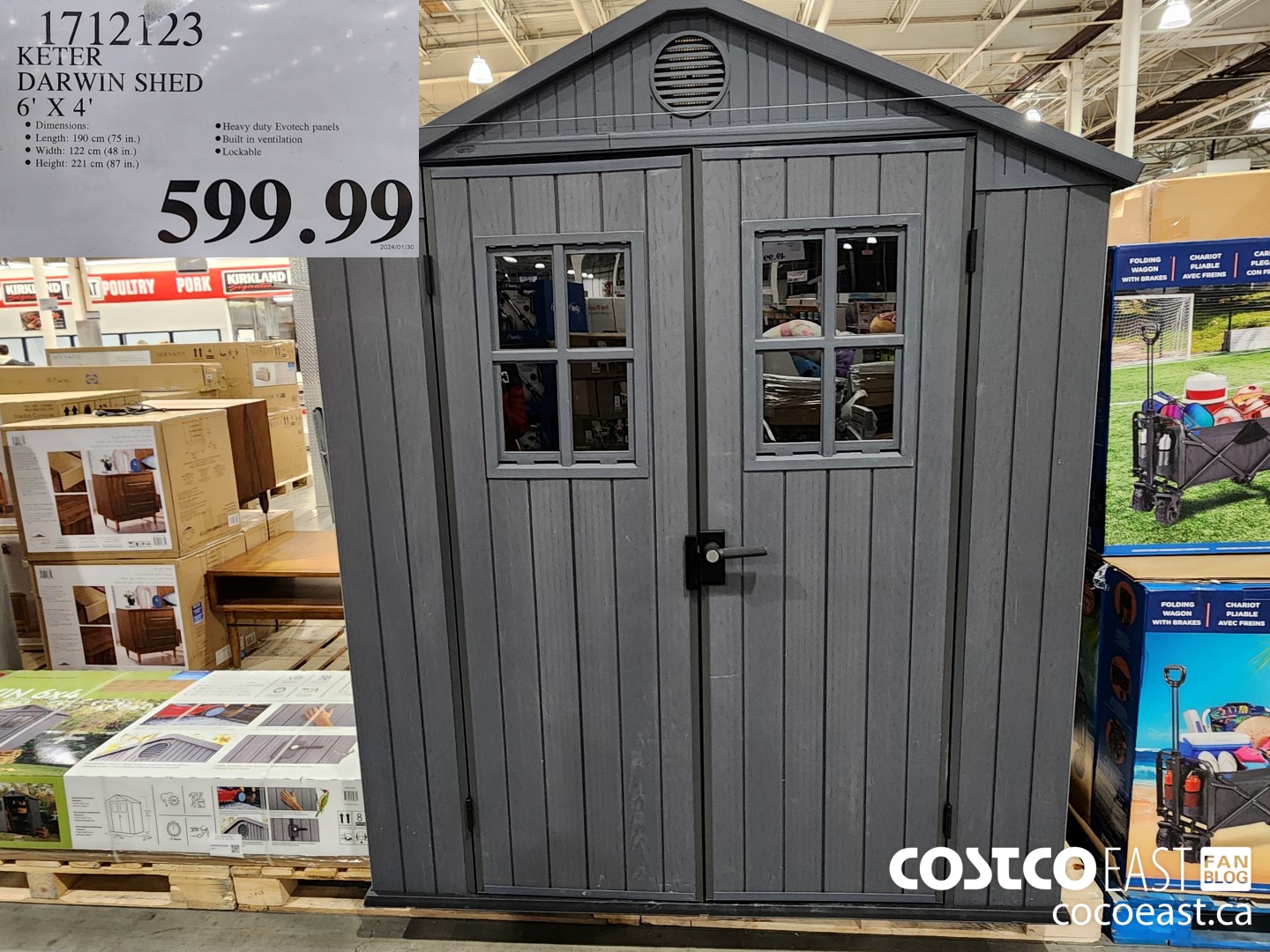 1712123 KETER DARWIN SHED 6' X 4’ $599.99