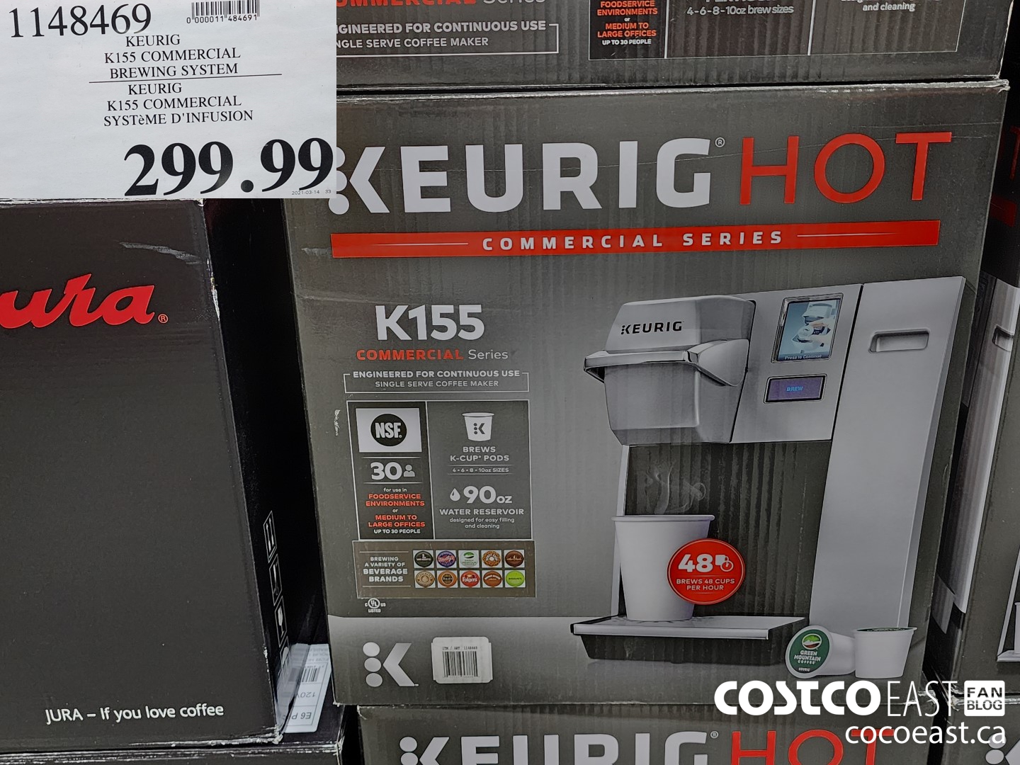 1148469 KEURIG K155 COMMERCIAL BREWING SYSTEM $299.99