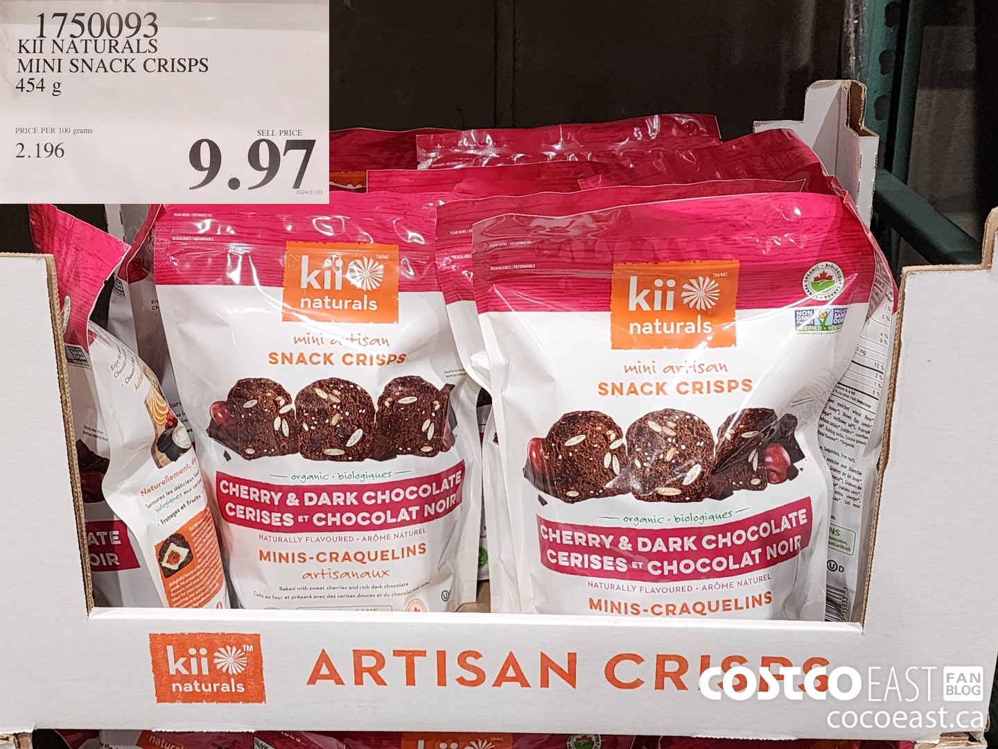 1750093 KII NATURALS MINI SNACK CRISPS 454 g $9.97