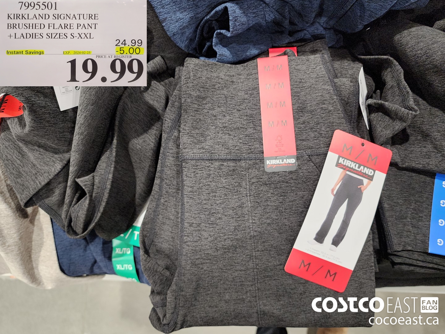 7995501 KIRKLAND SIGNATURE BRUSHED FLARE PANT + LADIES SIZES S-XXL ($5.00 INSTANT SAVINGS EXPIRES ON 2024-02-25) $19.99