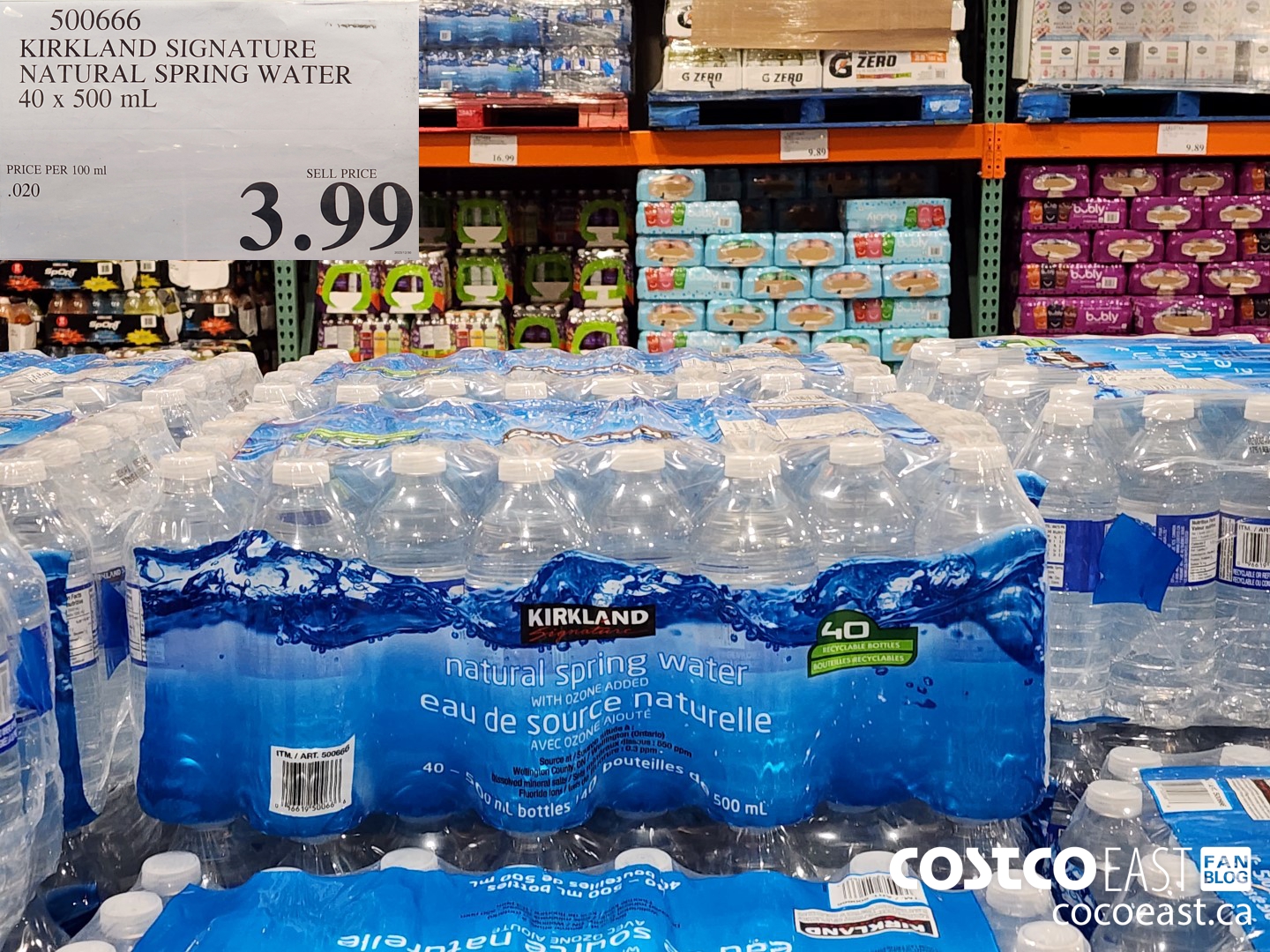 Costco East Beverages Chips Crackers Super Post Feb 7th 2024   KIRKLAND SIGNATURE NATURAL SPRING WATER 40 X 500 ML 20240207 96991 