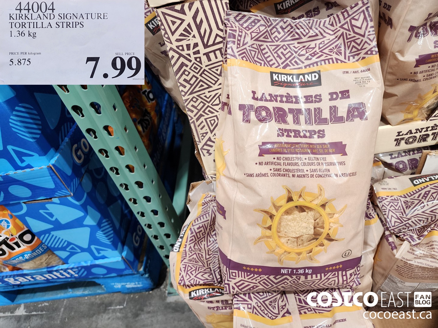 44004 KIRKLAND SIGNATURE TORTILLA STRIPS 1.36 kg $7.99