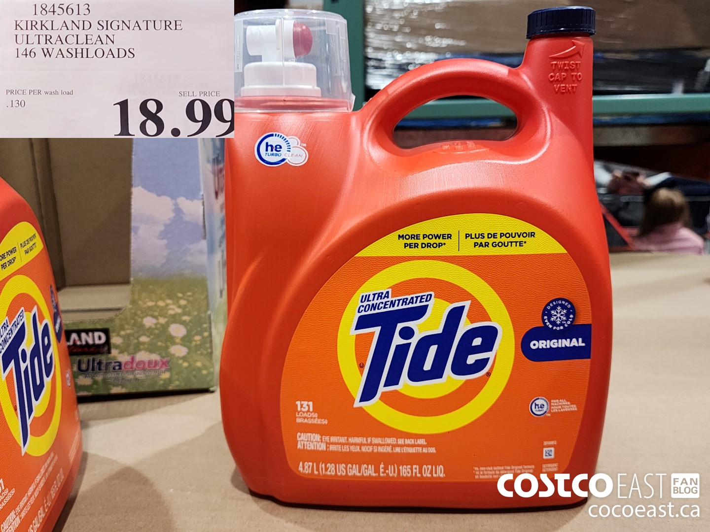 1845613 KIRKLAND SIGNATURE ULTRACLEAN 146 washloads $18.99