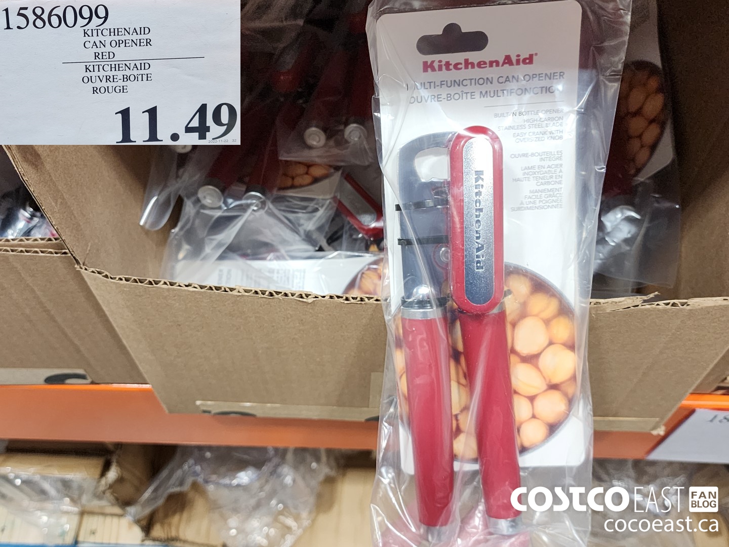 1586099 KITCHENAID CAN OPENER RED $11.49