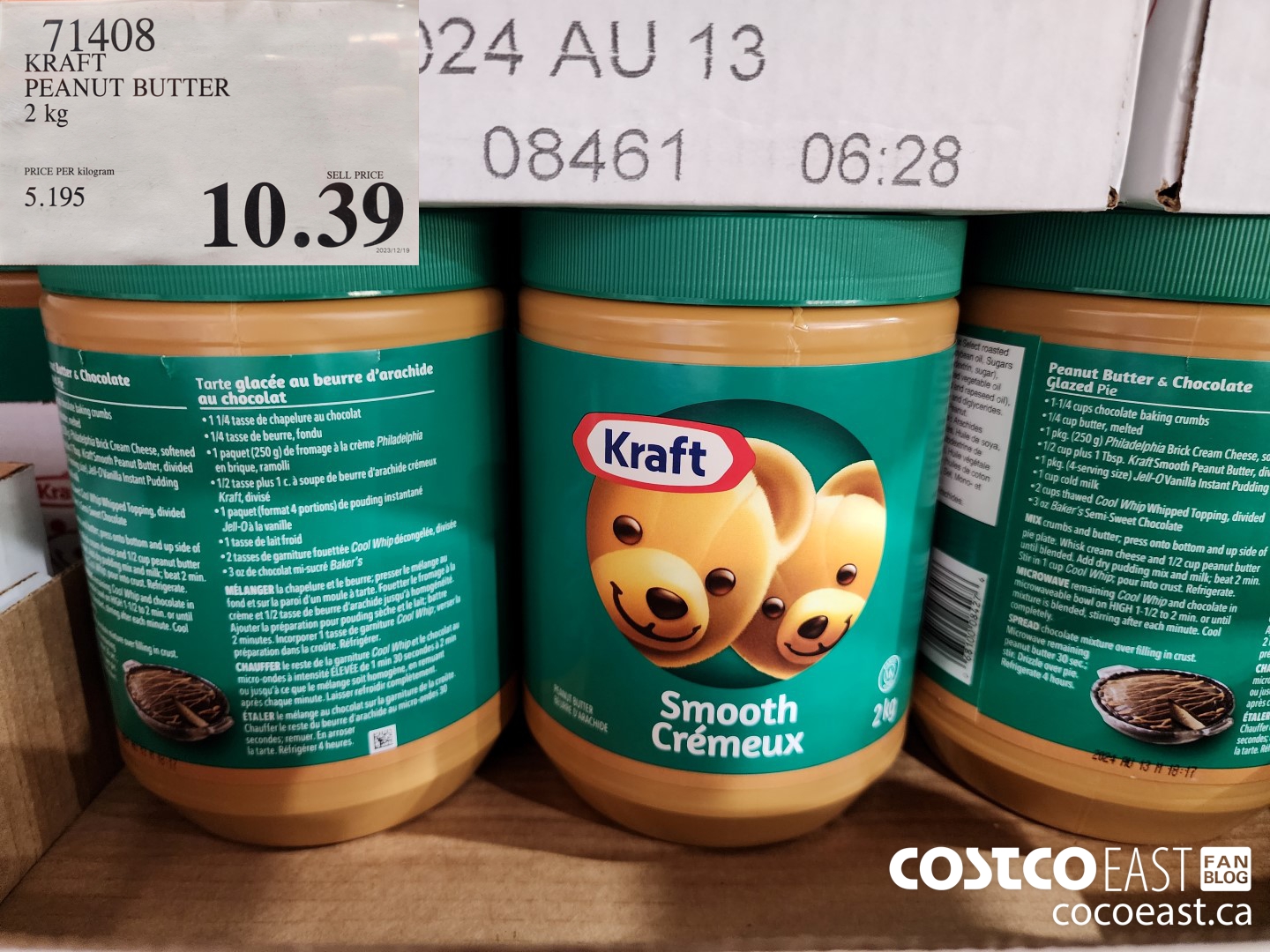 71408 KRAFT PEANUT BUTTER 2 KG $10.39