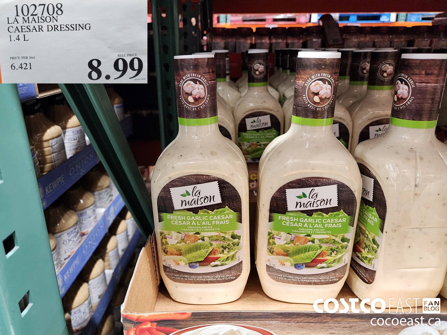 102708 LA MAISON CAESAR DRESSING 1.4L $8.99