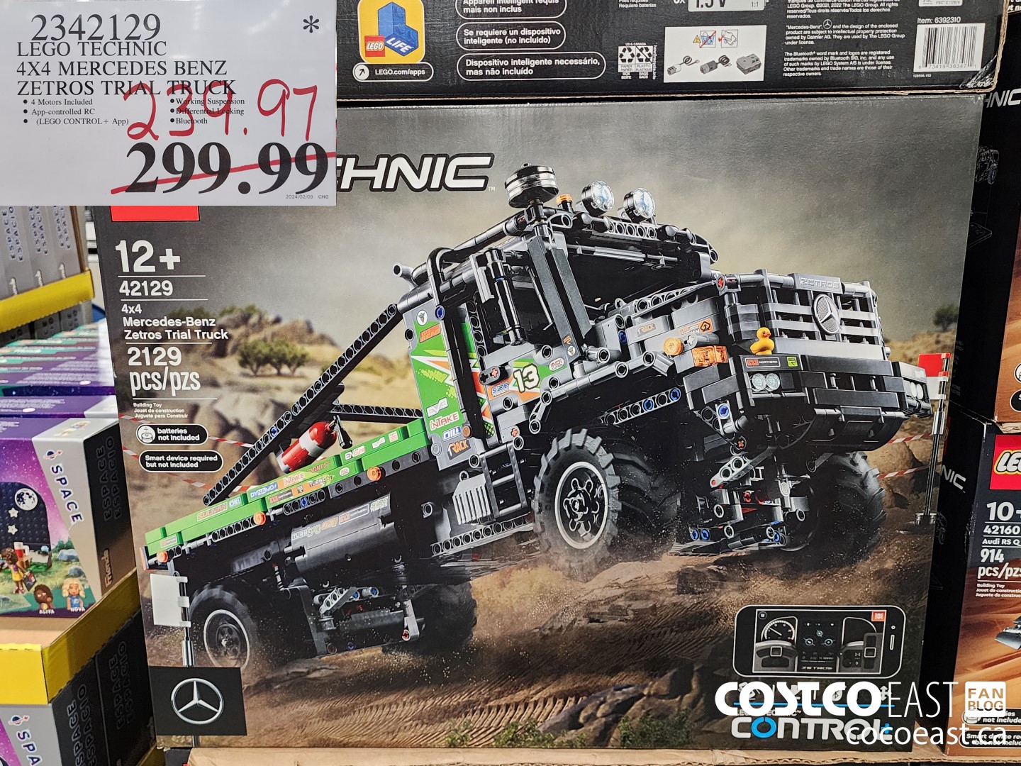 2342129 LEGO TECHNIC 4X4 MERCEDES BENZ ZETROS TRIAL TRUCK $239.97