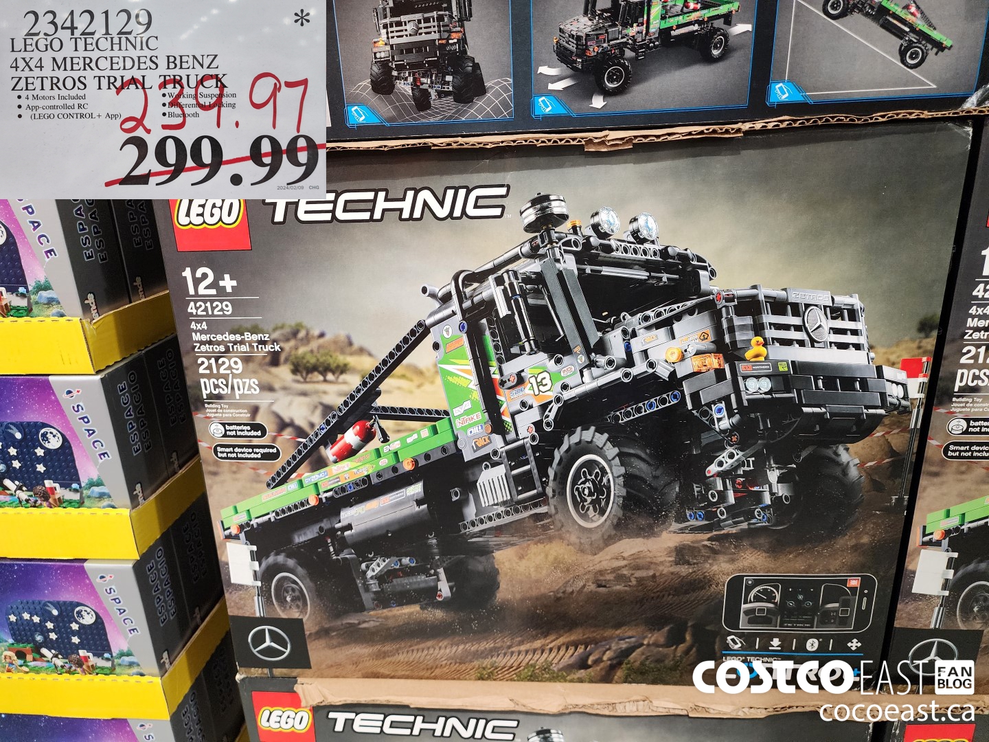 2342129 LEGO TECHNIC 4X4 MERCEDES BENZ ZETROS TRIAL TRUCK $239.97