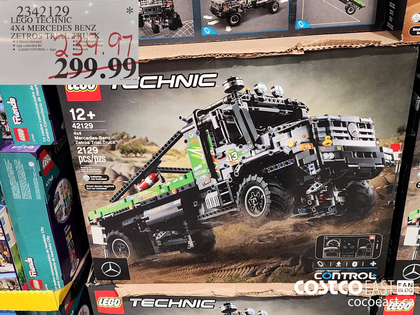 2342129 LEGO TECHNIC 4X4 MERCEDES BENZ ZETROS TRIAL TRUCK $239.97