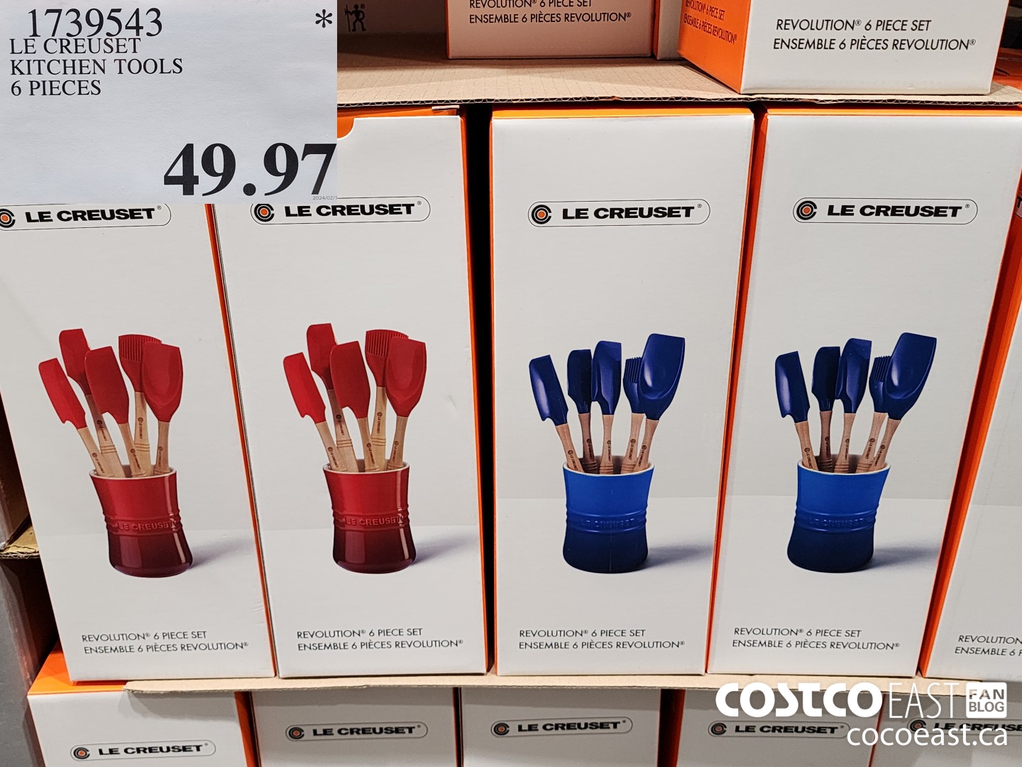 1739543 LE CREUSET KITCHEN TOOLS 6 PIECES $49.97