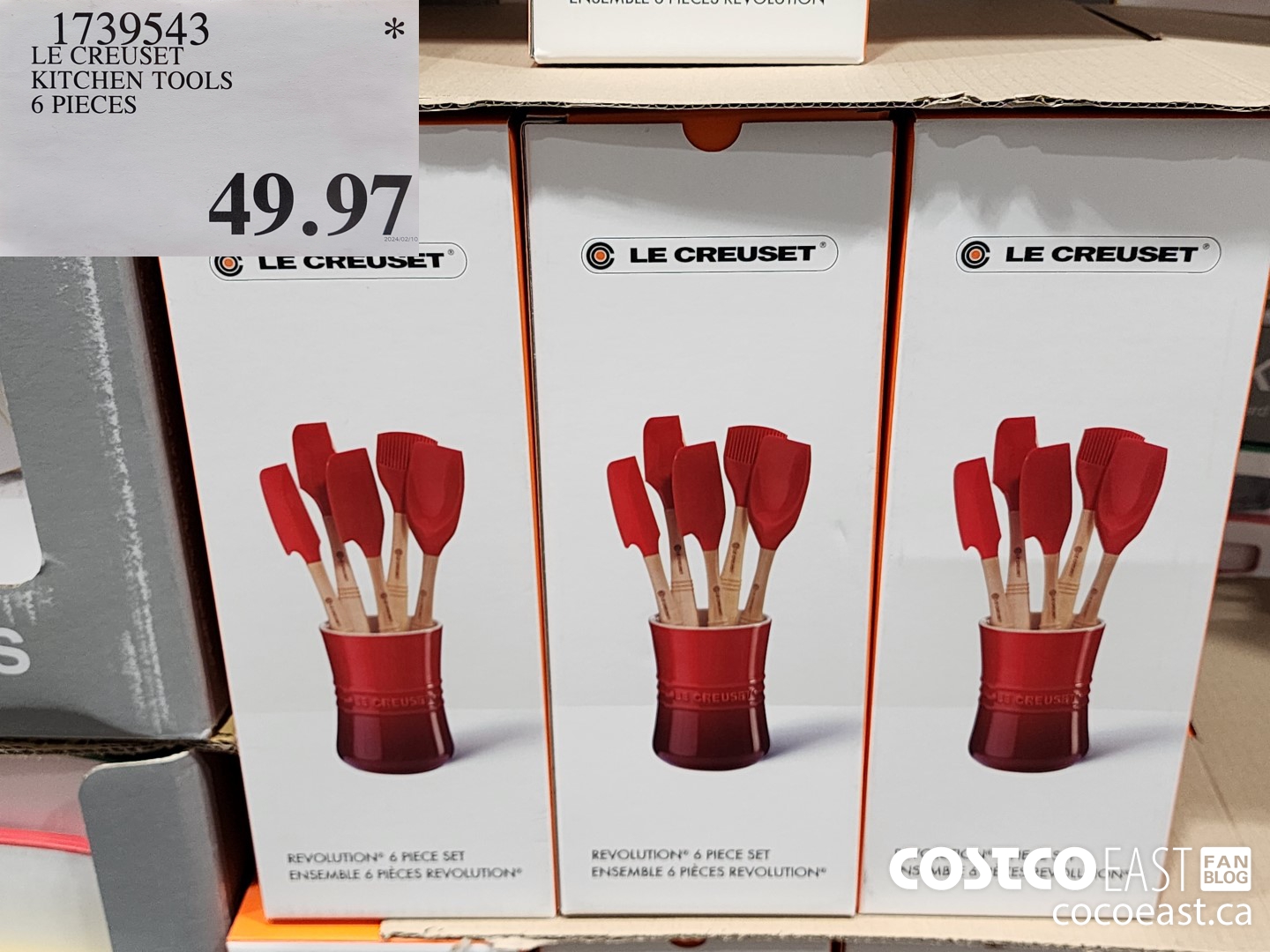 1739543 LE CREUSET KITCHEN TOOLS 6 PIECES $49.97