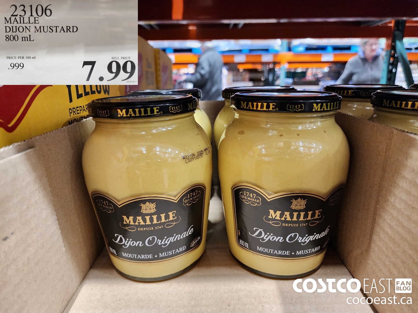23106 MAILLE DIJON MUSTARD 800 ML $7.99