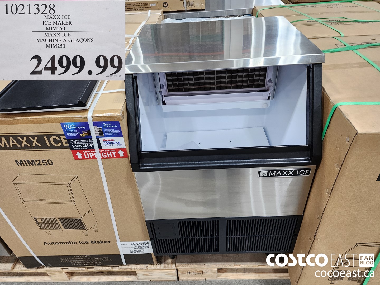 1021328 MAXX ICE ICE MAKER MIM250 $2499.99