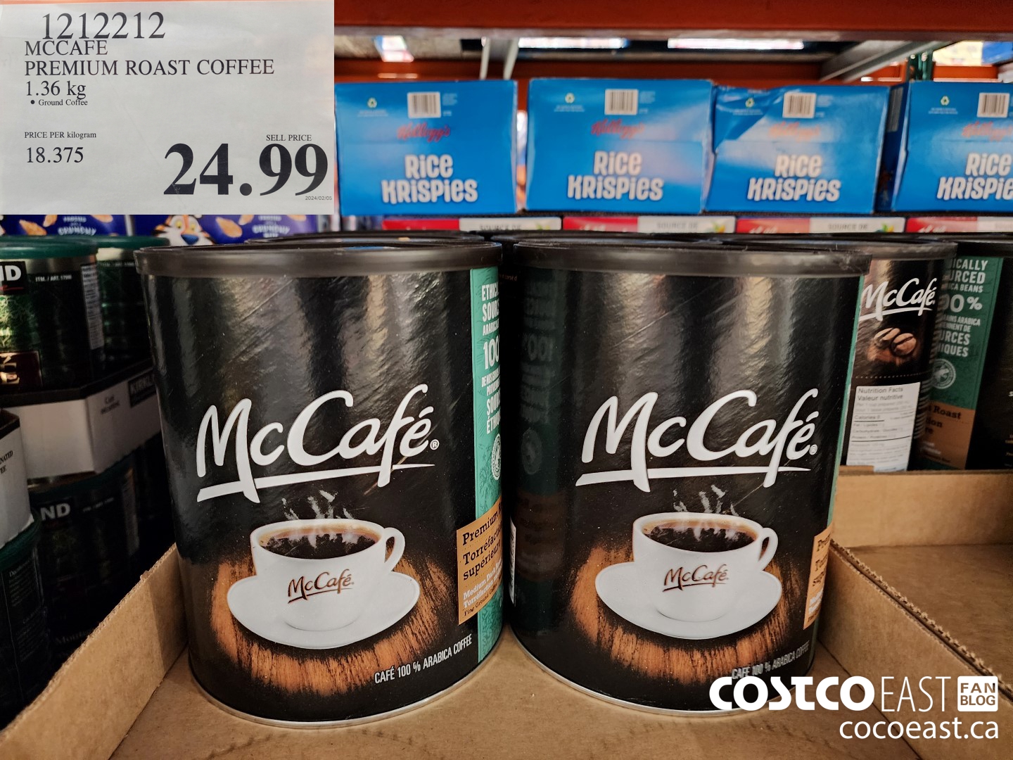 1212212 MCCAFE PREMIUM ROAST COFFEE 1.36 kg $24.99