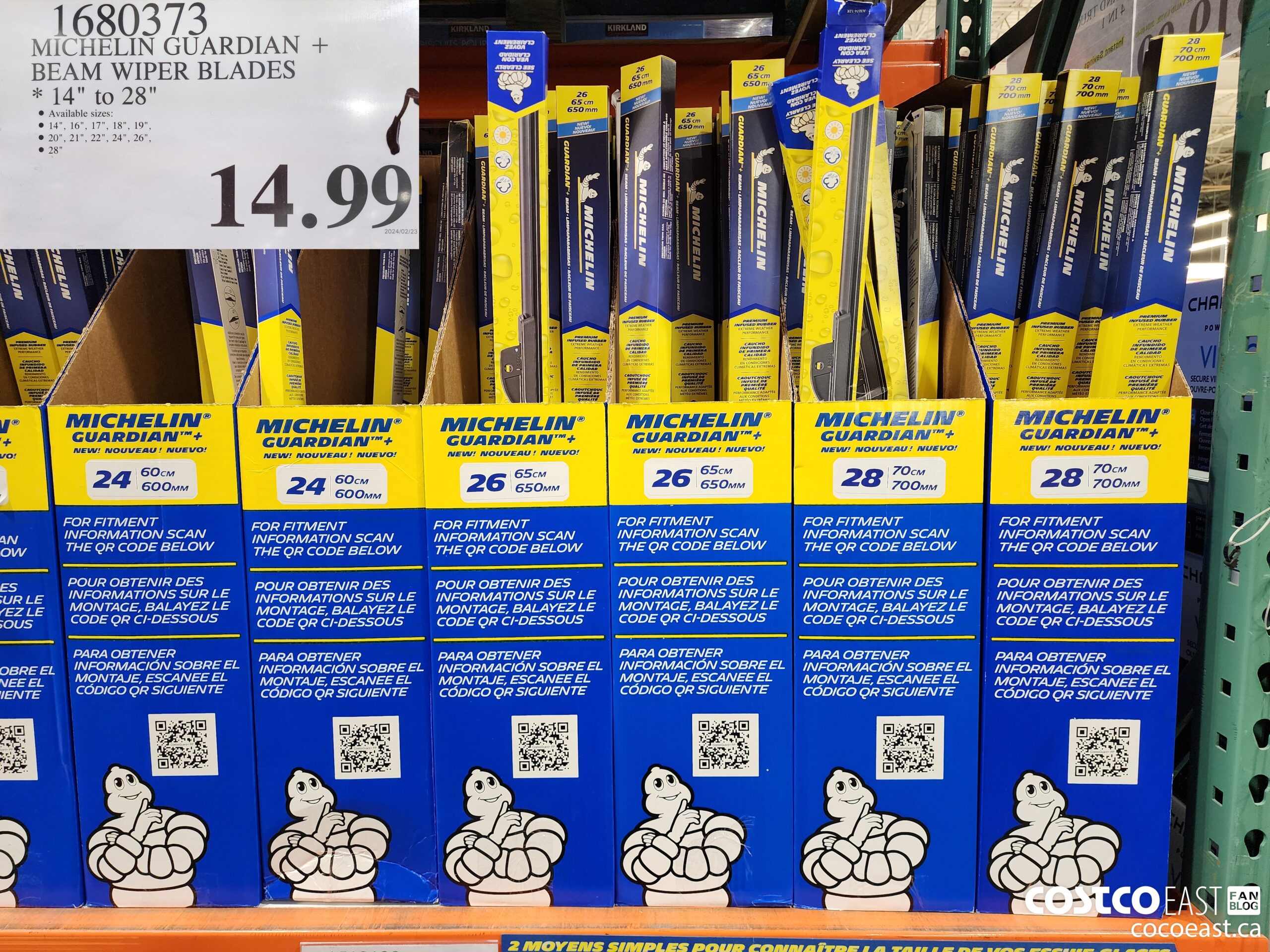 1680373 MICHELIN GUARDIAN + BEAM WIPER BLADES 14