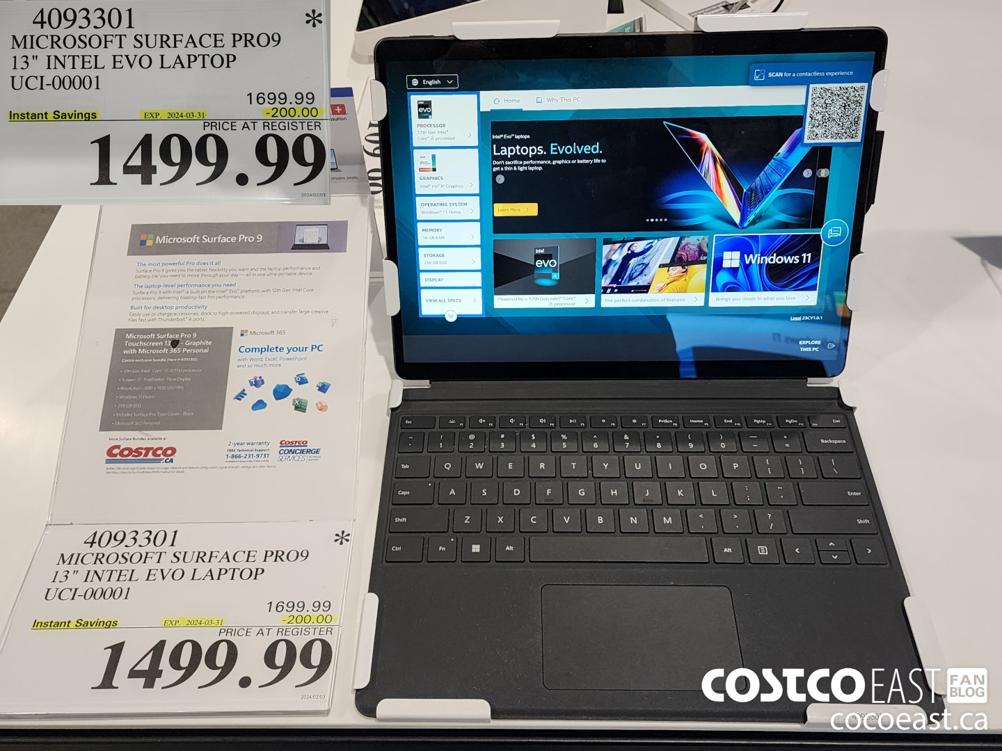 4093301 MICROSOFT SURFACE PRO9 13