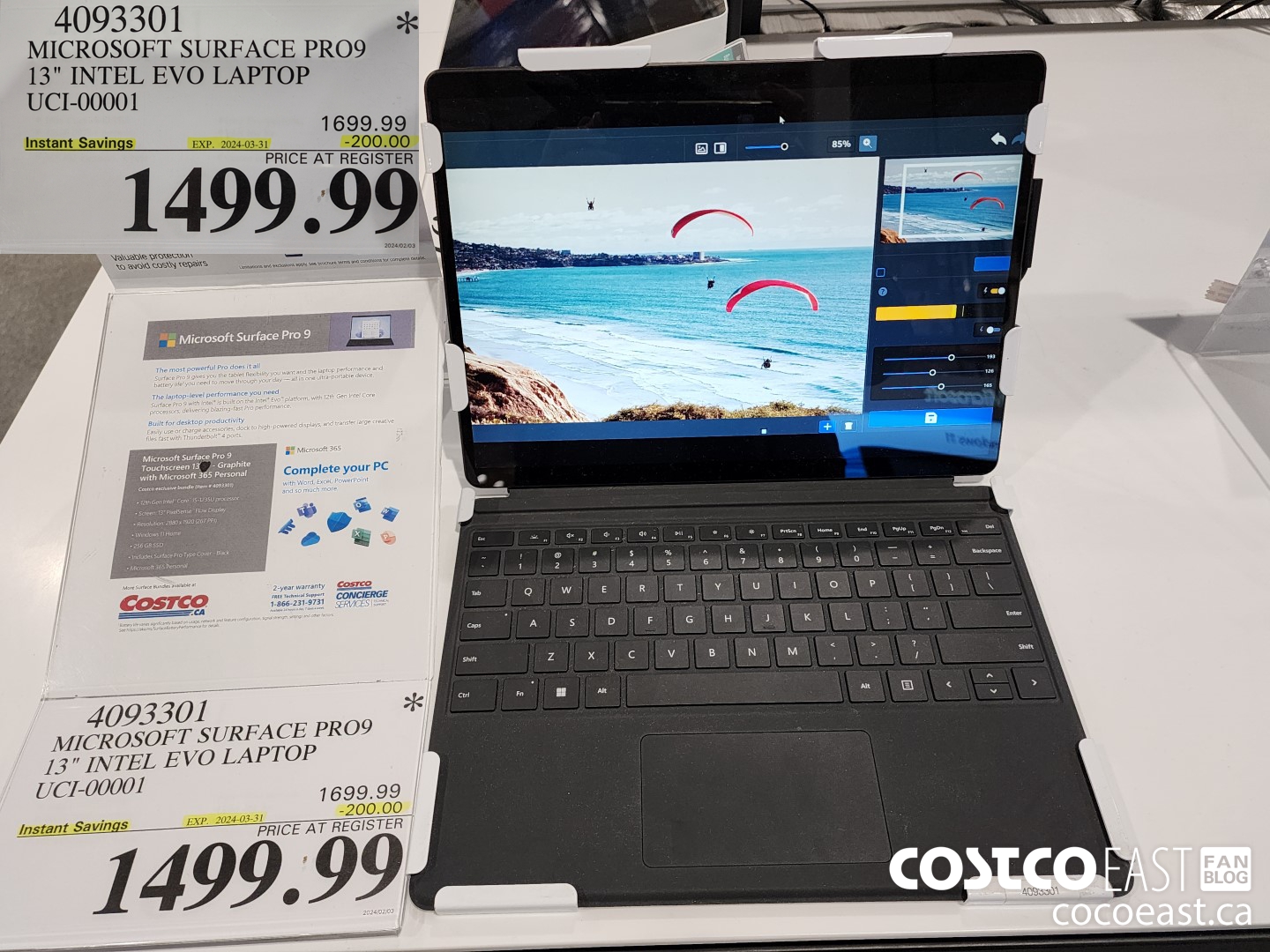 4093301 MICROSOFT SURFACE PRO9 13